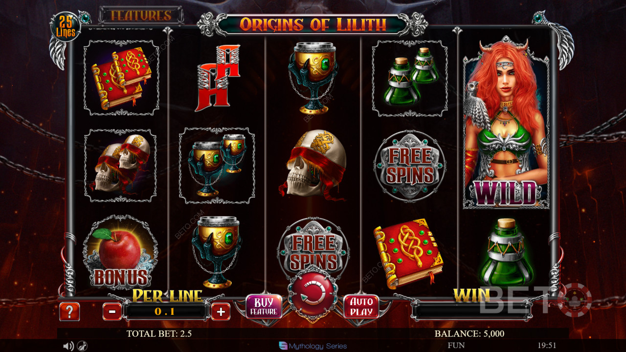مراجعة Origins Of Lilith بواسطة فتحات BETO Slots