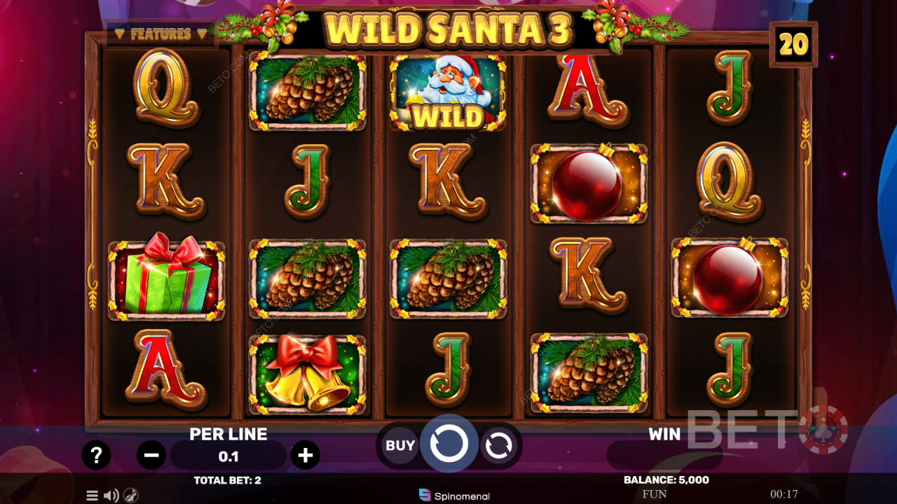 مراجعة وايلد سانتا 3 من BETO Slots