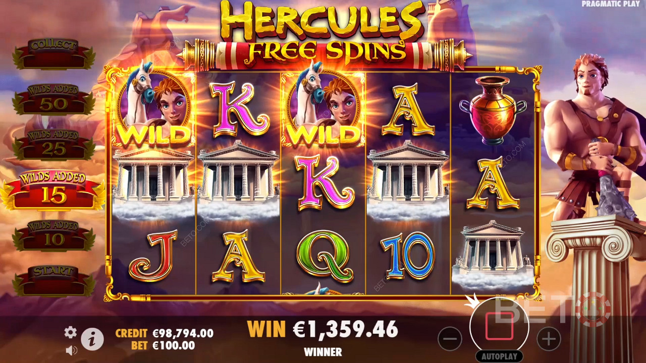 مراجعة Hercules and Pegasus من BETO Slots