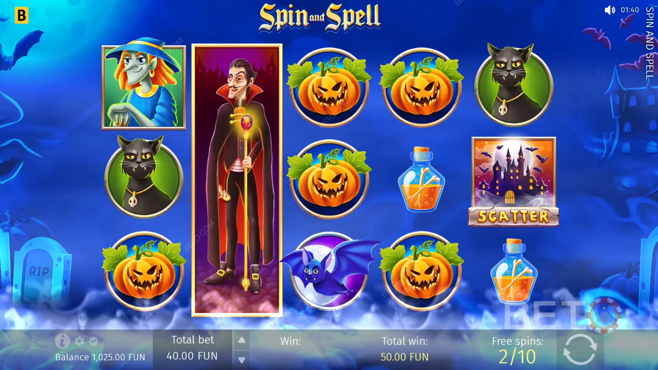 مراجعة لعبة Spin and Spell من BETO Slots