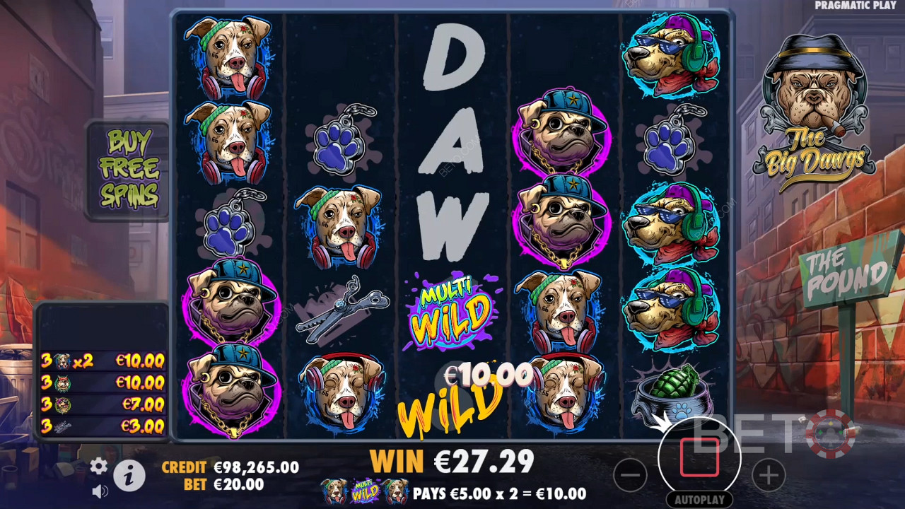 مراجعة لعبة The Big Dawgs من BETO Slots