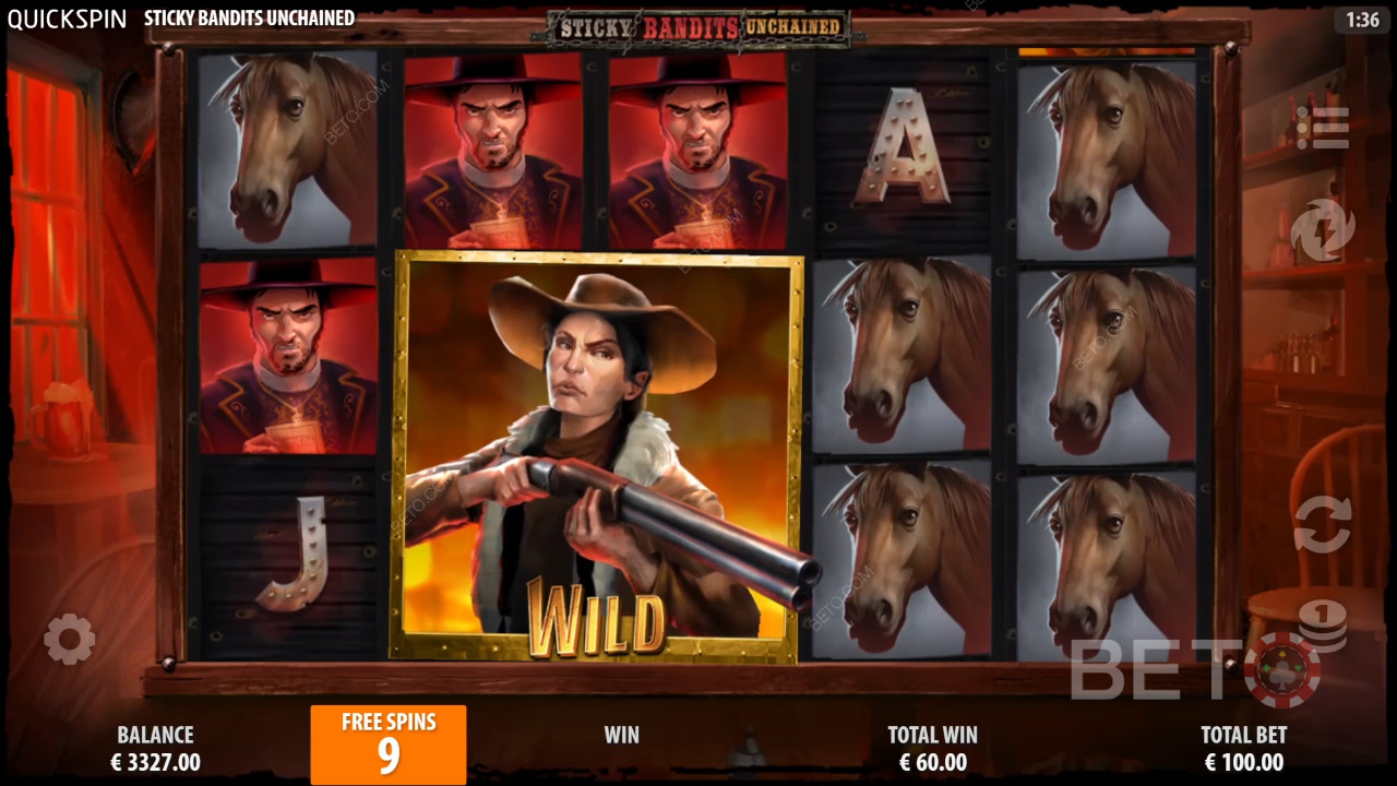 مراجعة Sticky Bandits Unchained من BETO Slots