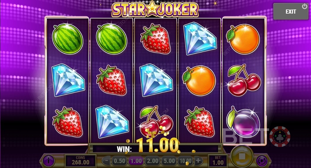 الفوز بدفع 11 قطعة نقدية في Star Joker