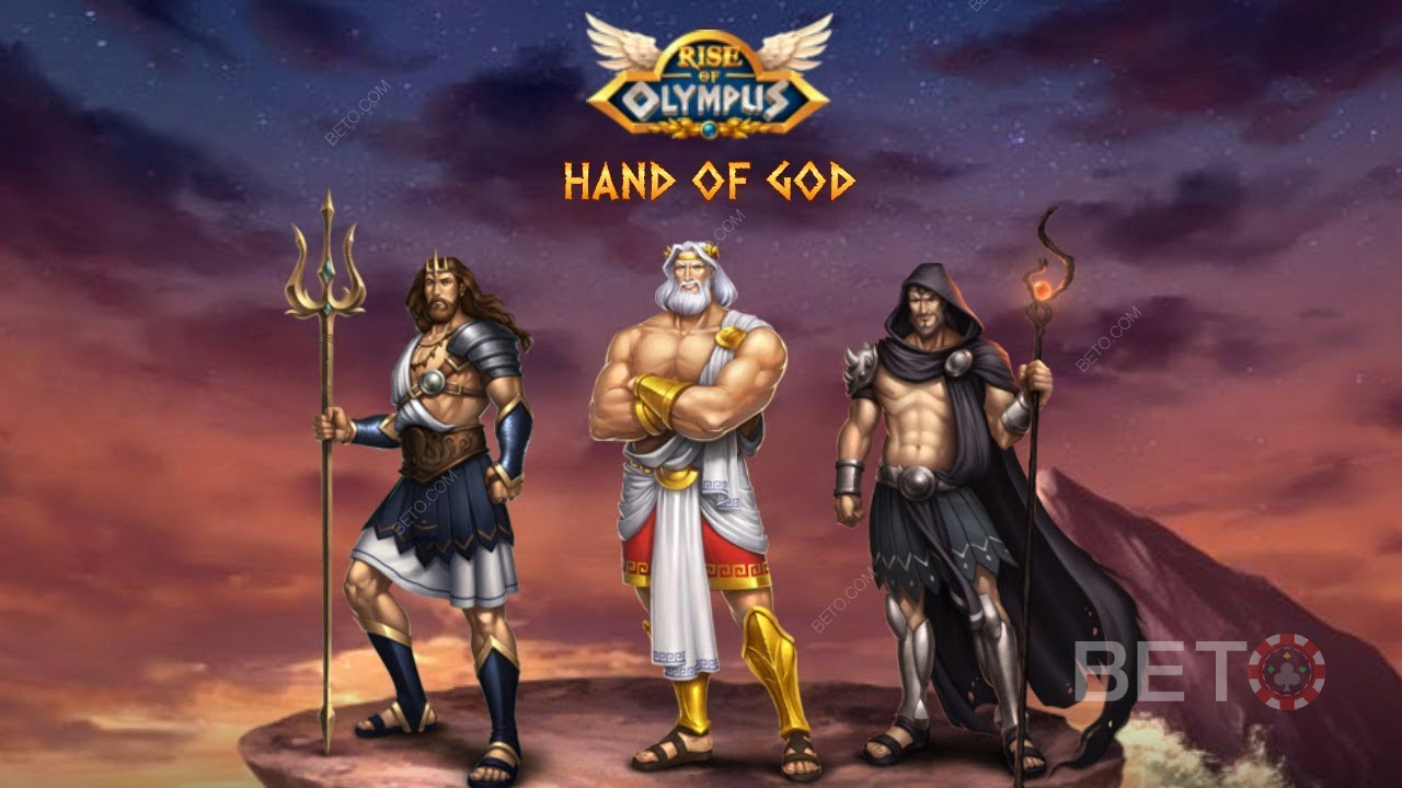 إن Hand of God هي ميزة تمنحك المكافآت على الدورات غير الناجحة في Rise of Olympus