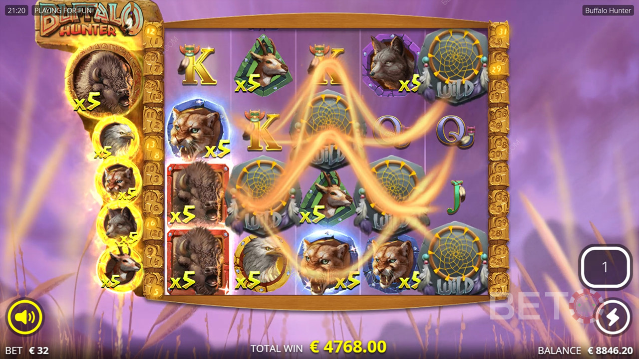 مراجعة صائد الثيران الجاموس من BETO Slots