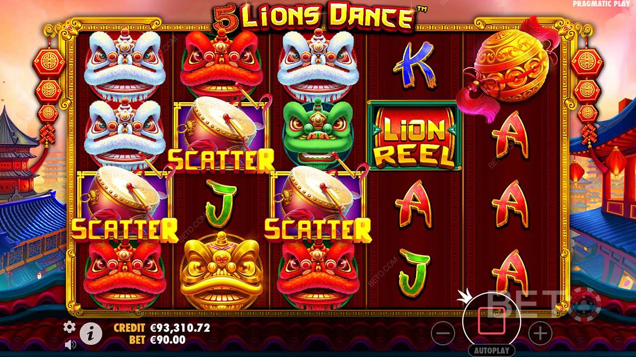 مراجعة 5 رقص الأسود من BETO Slots
