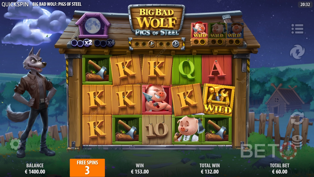 الذئب الشرير الكبير: مراجعة خنازير الفولاذ من قبل BETO Slots