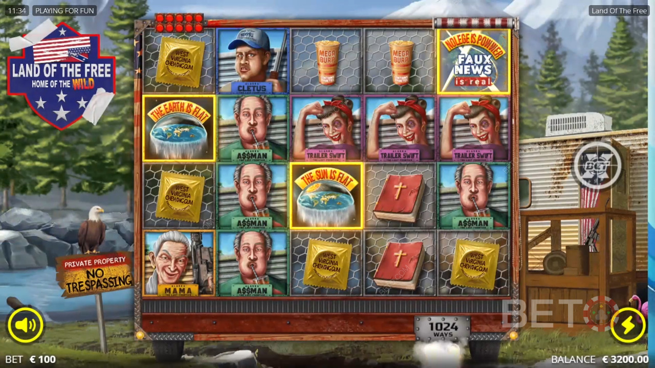 مراجعة أرض الأحرار من BETO Slots