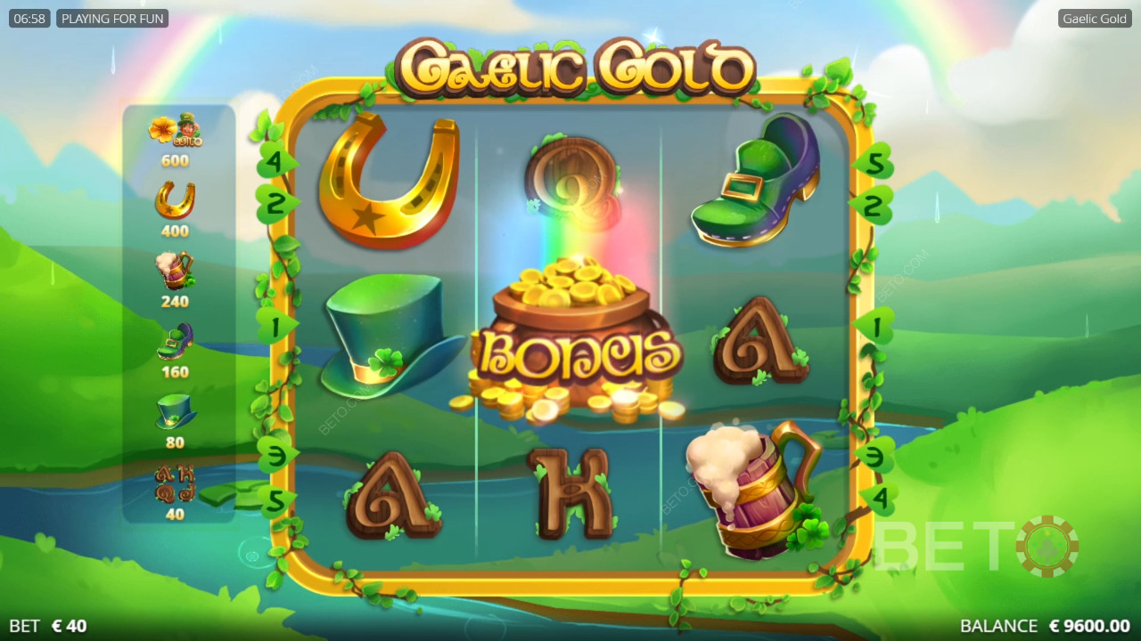 مراجعة Gaelic Gold من BETO Slots