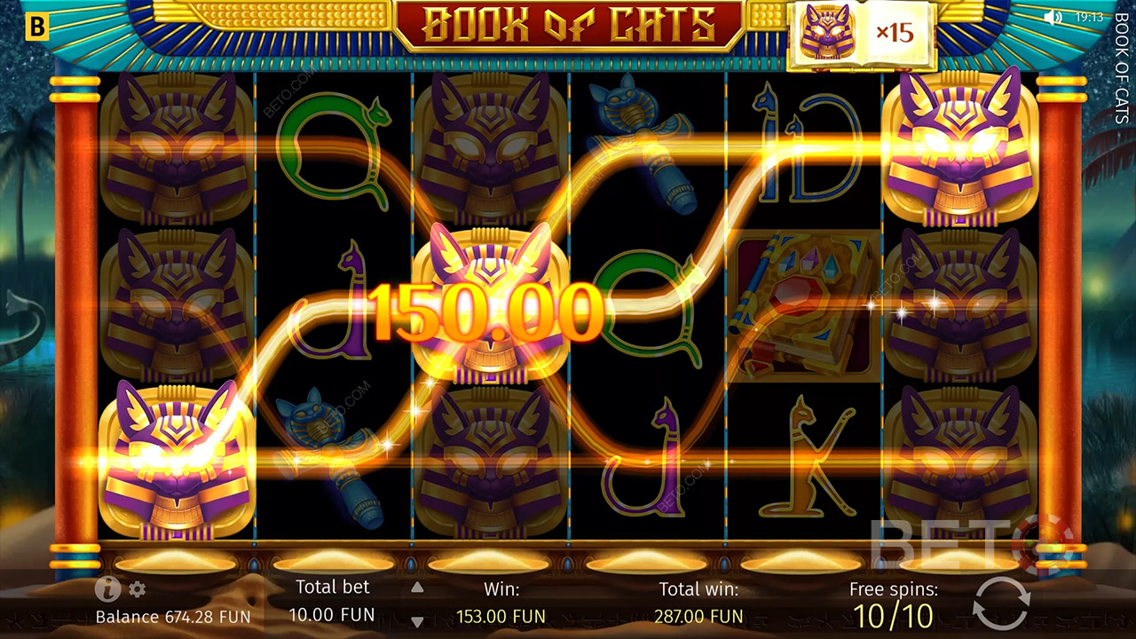 مراجعة كتاب القطط من قِبل BETO Slots