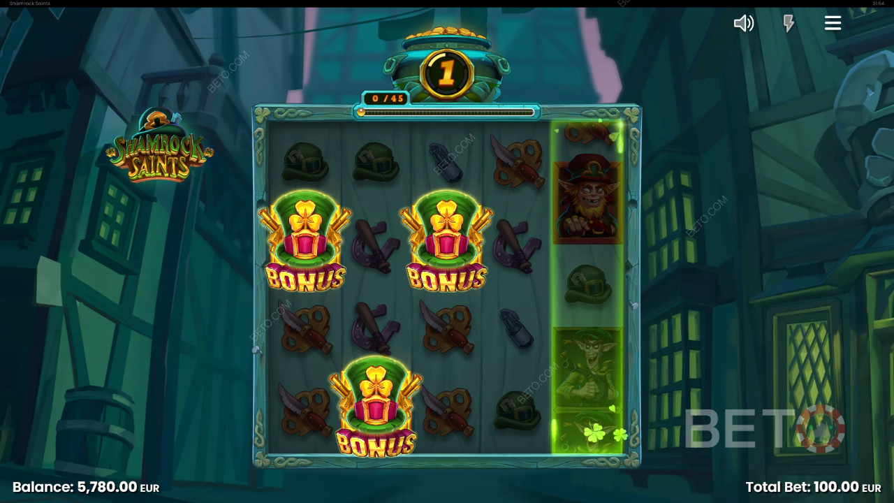 مراجعة Shamrock Saints من BETO Slots