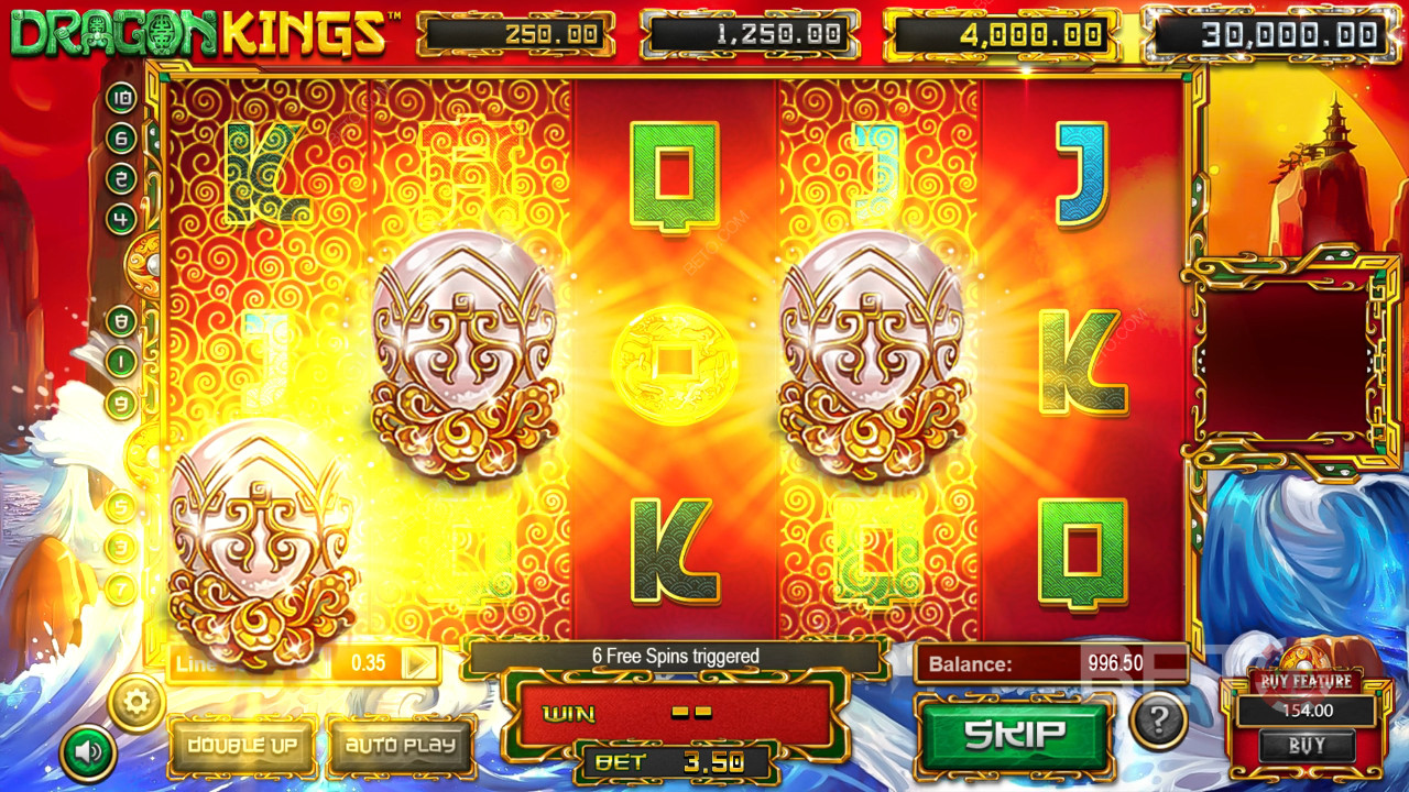 مراجعة ملوك التنين من BETO Slots
