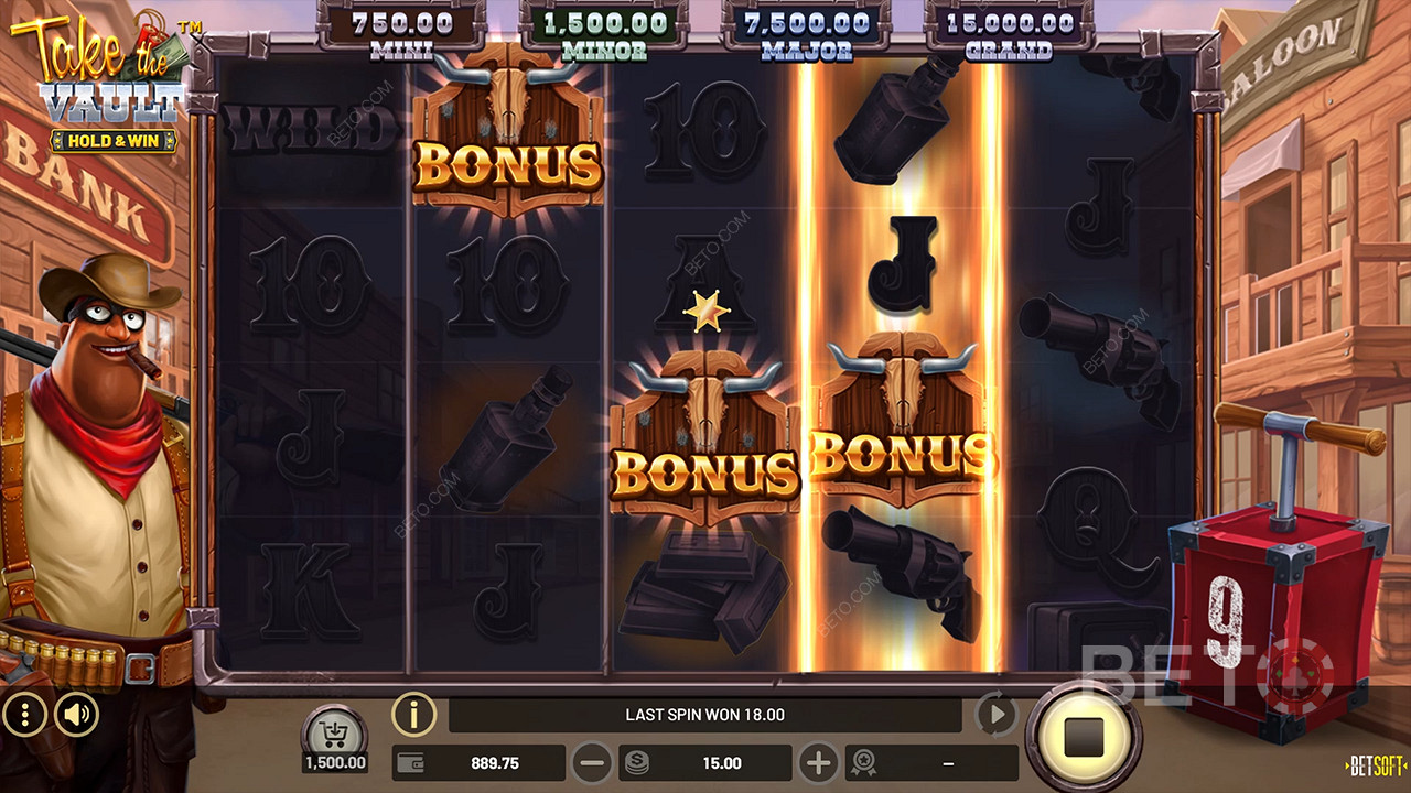 مراجعة Take The Vault من BETO Slots