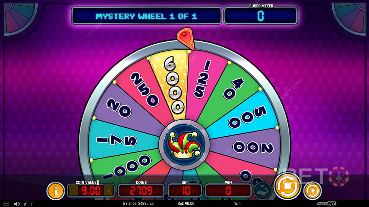 اربح ما يصل إلى 2.397.5 ضعف رهانك في ماكينات القمار على الإنترنت Mystery Joker 6000!