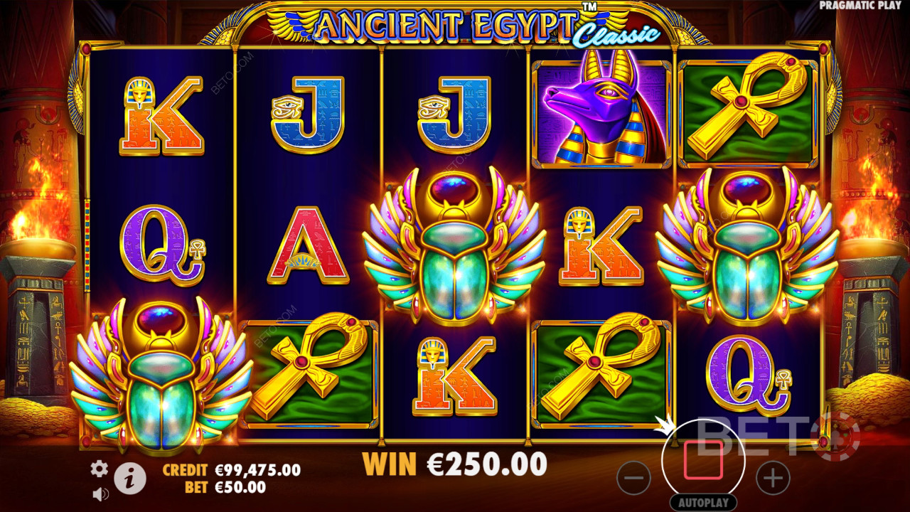 مراجعة لعبة مصر القديمة الكلاسيكية من BETO Slots