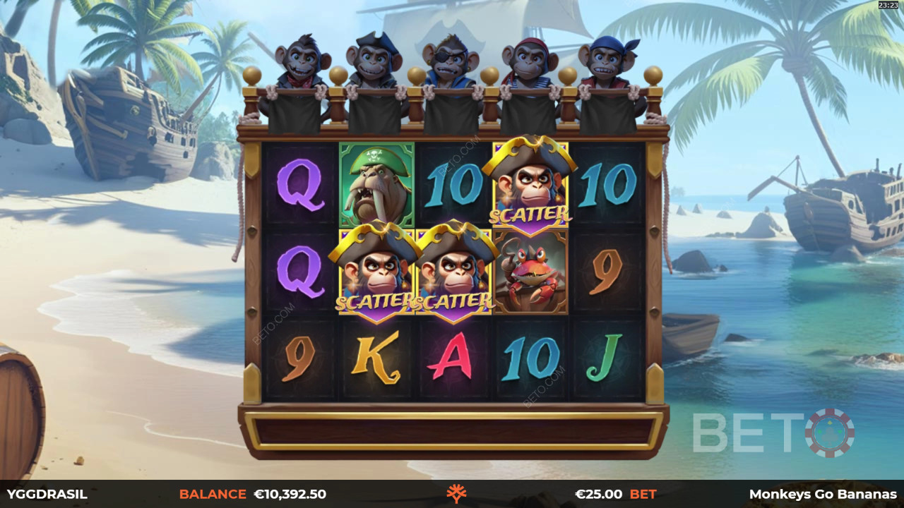 مراجعة Monkeys Go Bananas MultiMax من BETO Slots