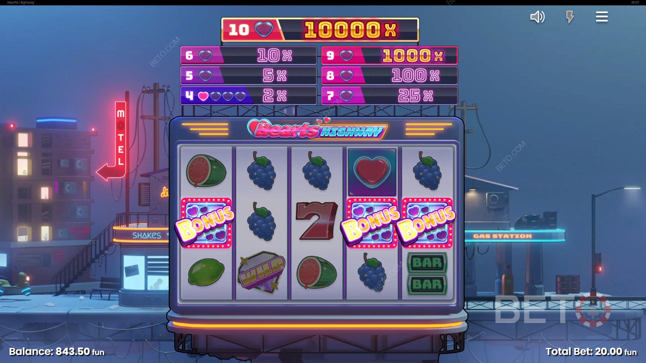 مراجعة طريق القلوب السريع من BETO Slots