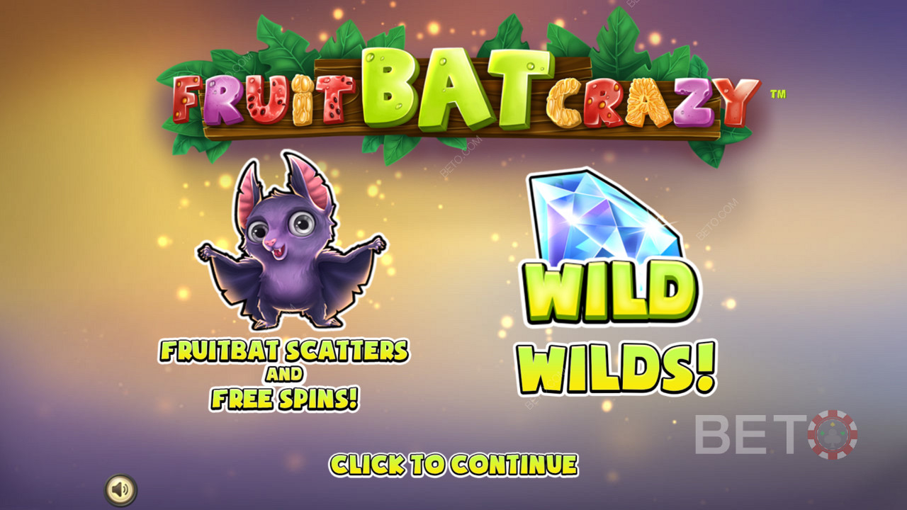 Fruit Bat Crazy - يمنحك مضرب الفاكهة اللطيف الكثير من المرح مع Wild و Scatters و Free Spins