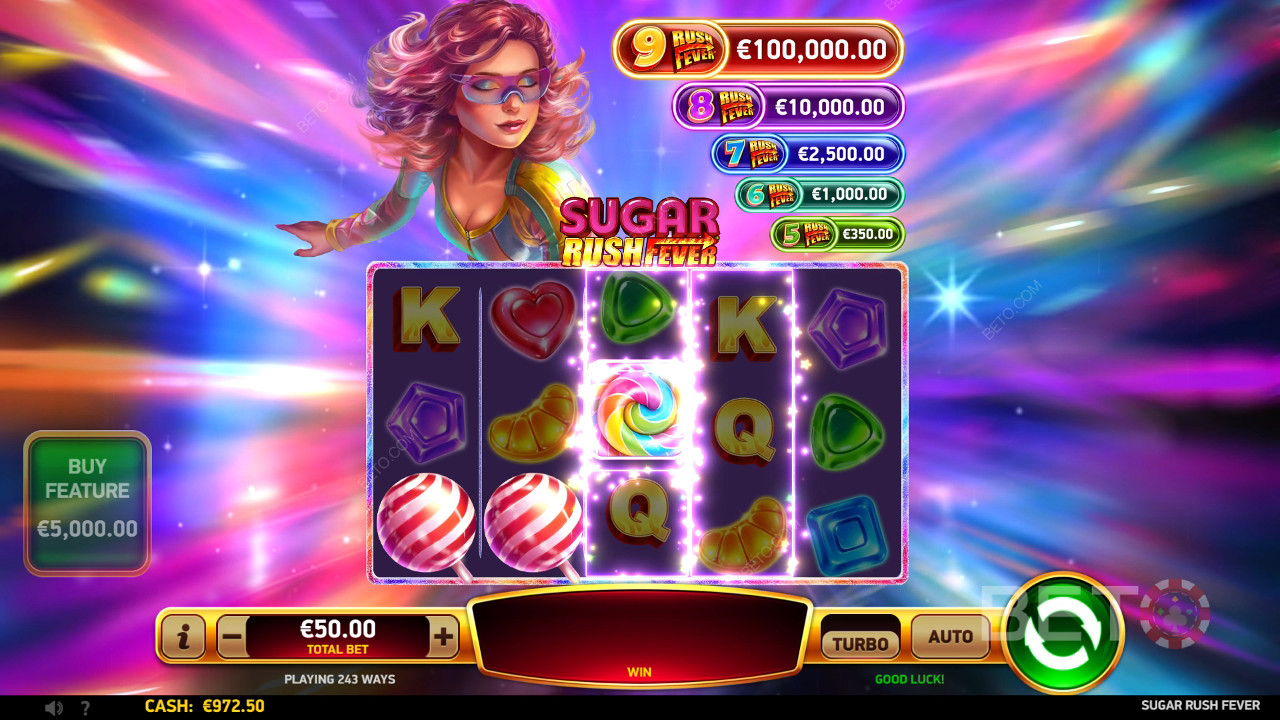 مراجعة Sugar Rush Fever بواسطة BETO Slots