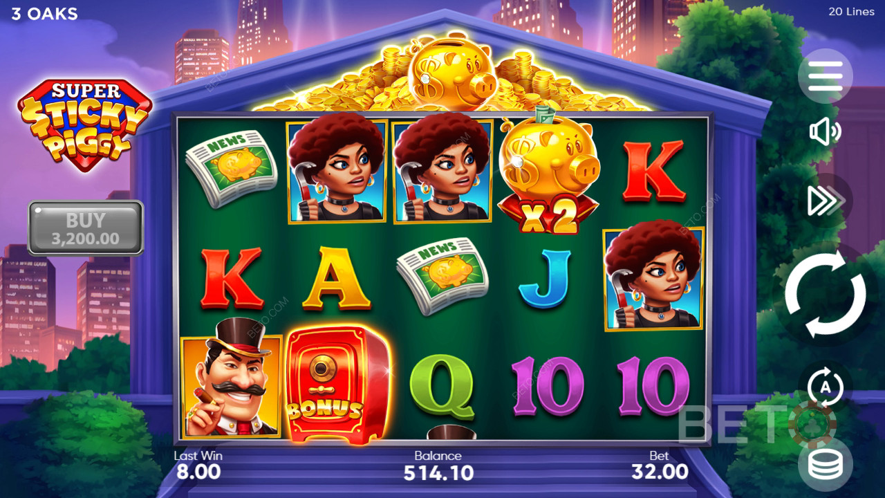 كيفية لعب لعبة الخنزير اللزج الخارق من 3 Oaks Gaming