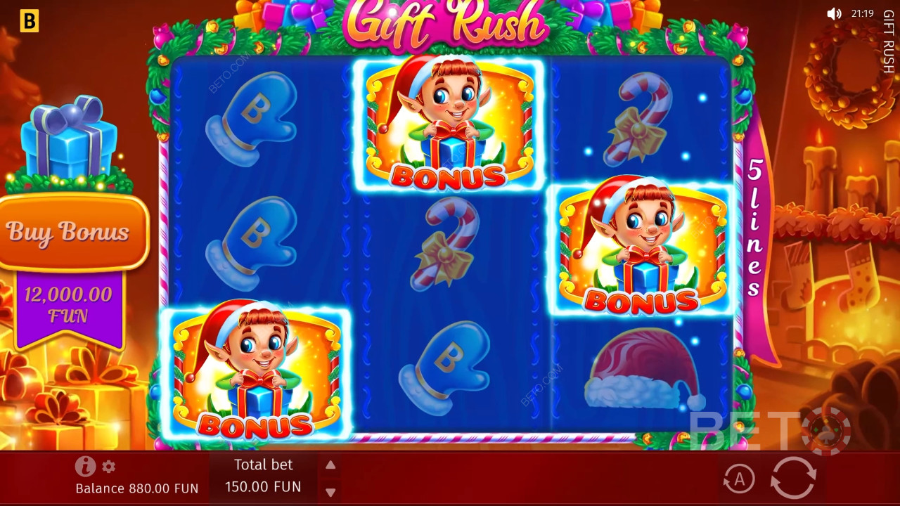 مراجعة Gift Rush من قِبل BETO Slots
