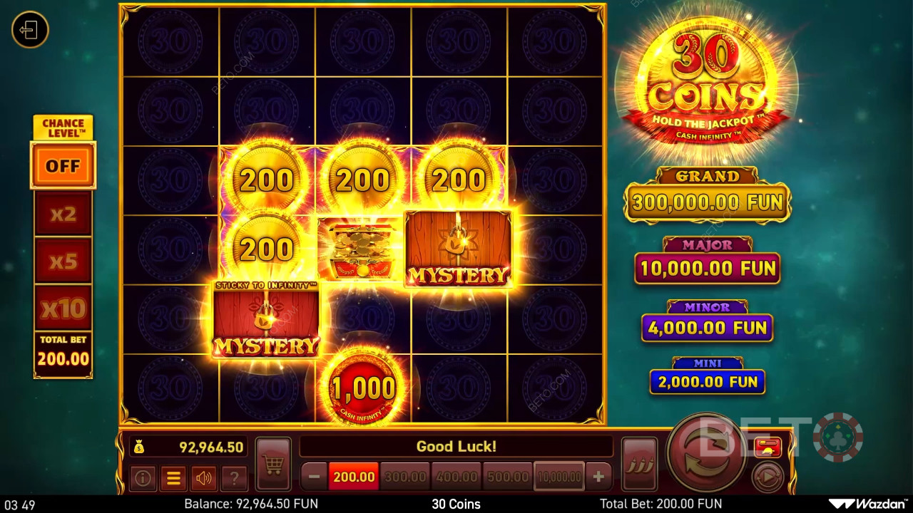 مراجعة 30 قطعة نقدية من قِبل BETO Slots