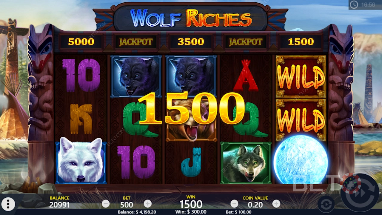 المغامرة آلة سلوت Wolf Riches