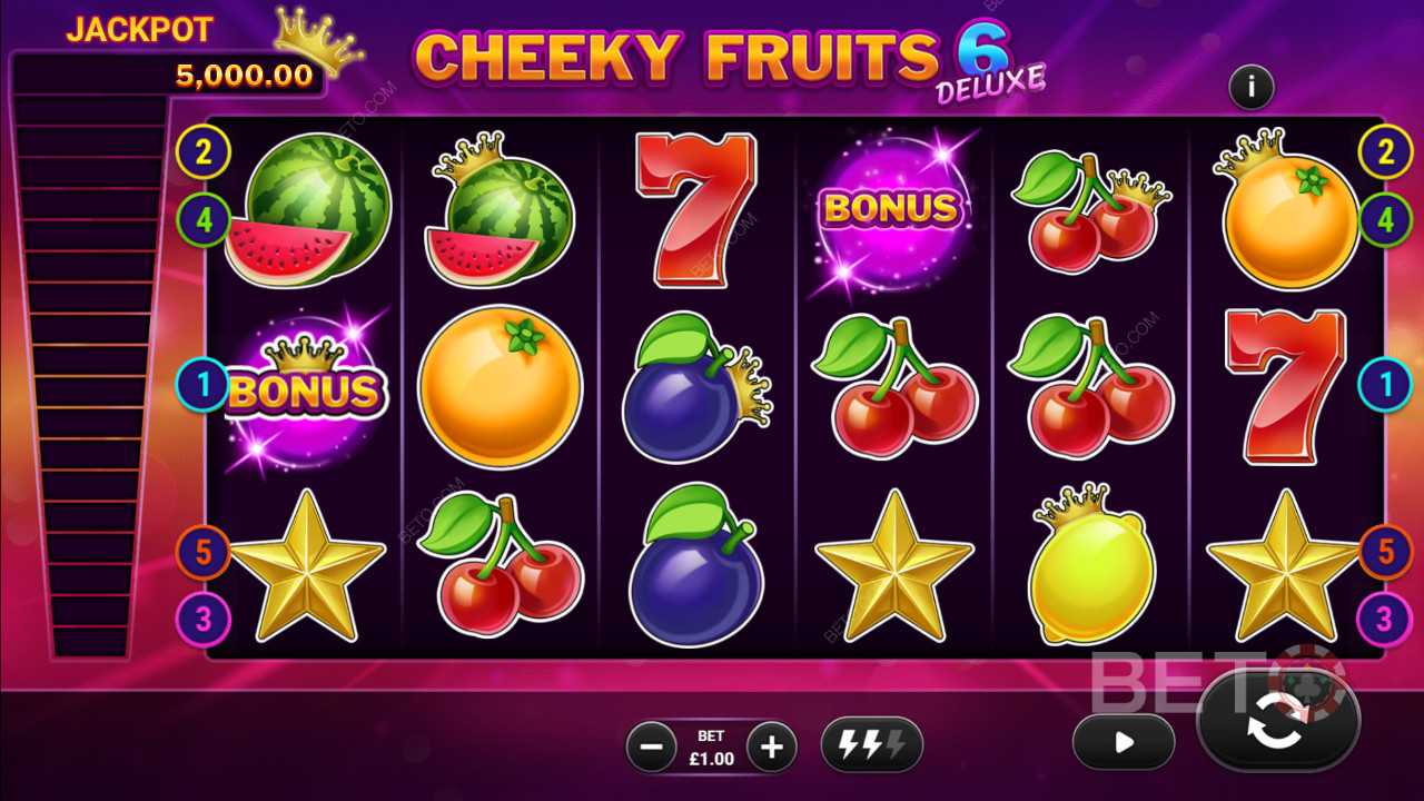 Cheeky Fruits 6 Deluxe مراجعة من قبل BETO Slots