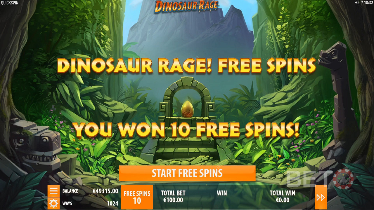 الفوز بالدورات المجانية في لعبة Dinosaur Rage