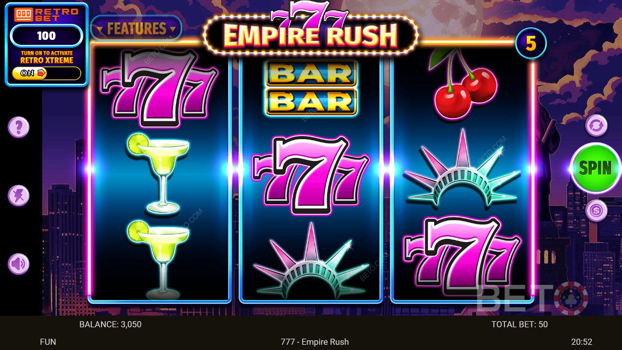 مراجعة 777 إمباير راش 777 من BETO Slots