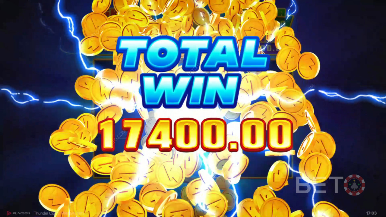 اربح 5,150 ضعف رهانك في سلوت Thunder Coins عبر الإنترنت!