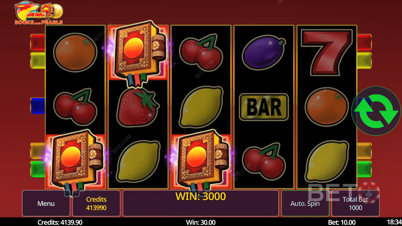 مراجعة Big Max Books and Pearls بواسطة فتحات BETO Slots