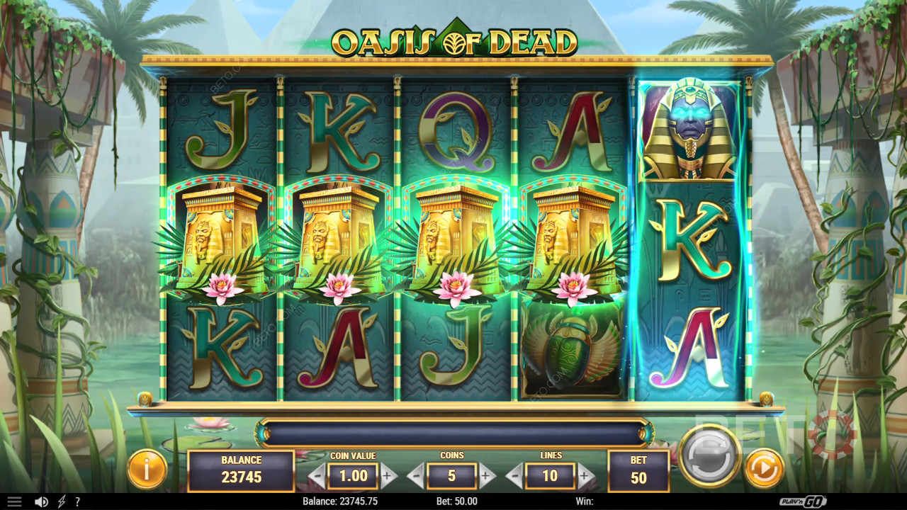مراجعة Oasisis of Dead من BETO Slots