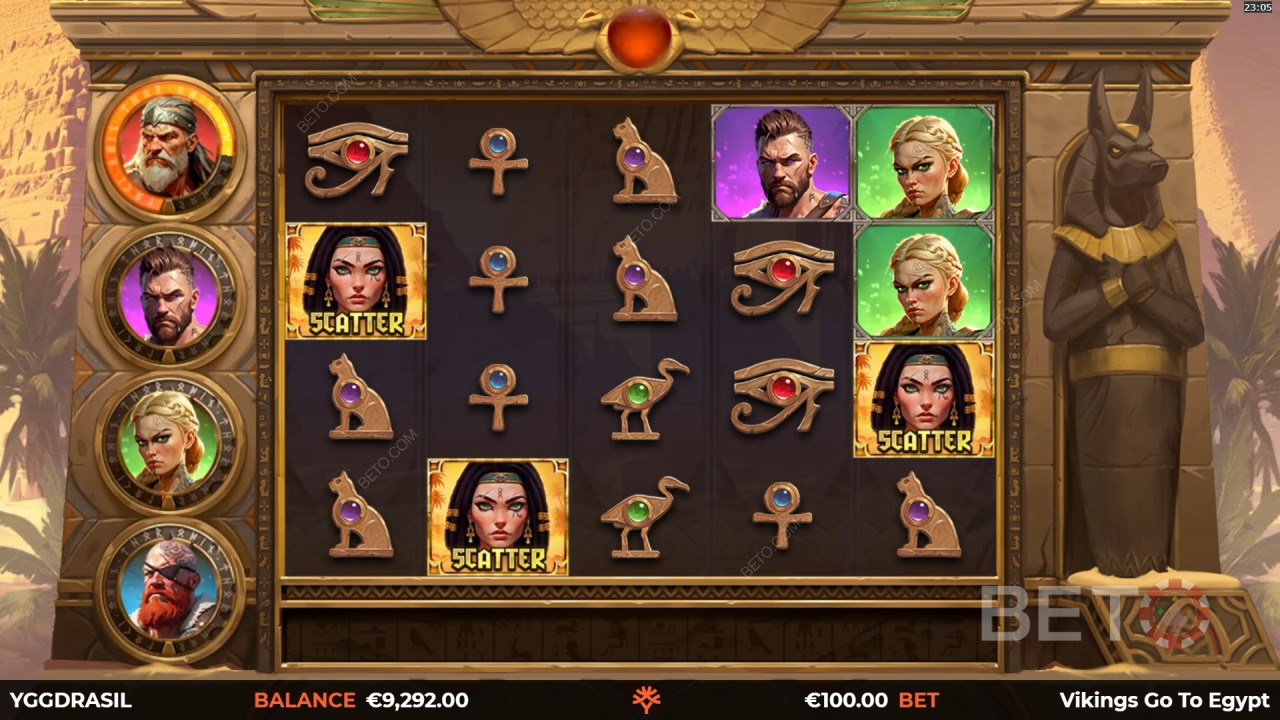 مراجعة قتال الفايكنج إلى مصر البرية من BETO Slots
