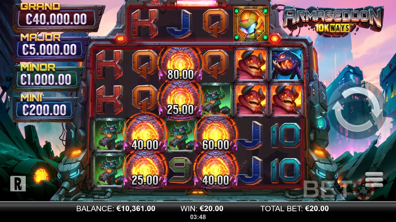مراجعة طرق أرماجدون 10k Ways من BETO Slots