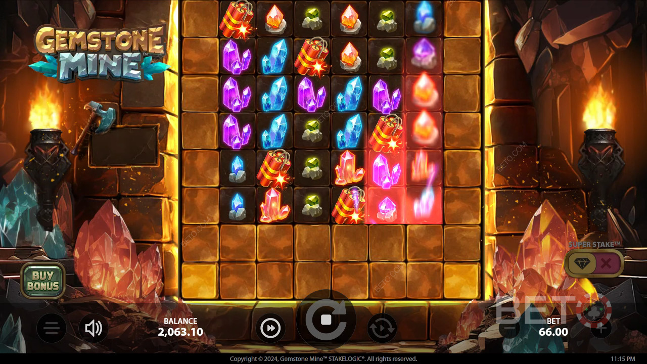 مراجعة منجم الأحجار الكريمة من BETO Slots