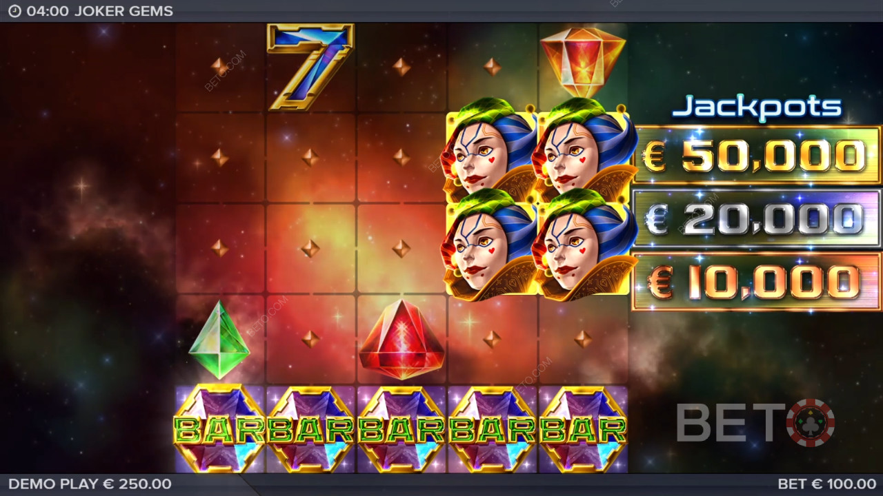 مراجعة Joker Gems بواسطة BETO Slots