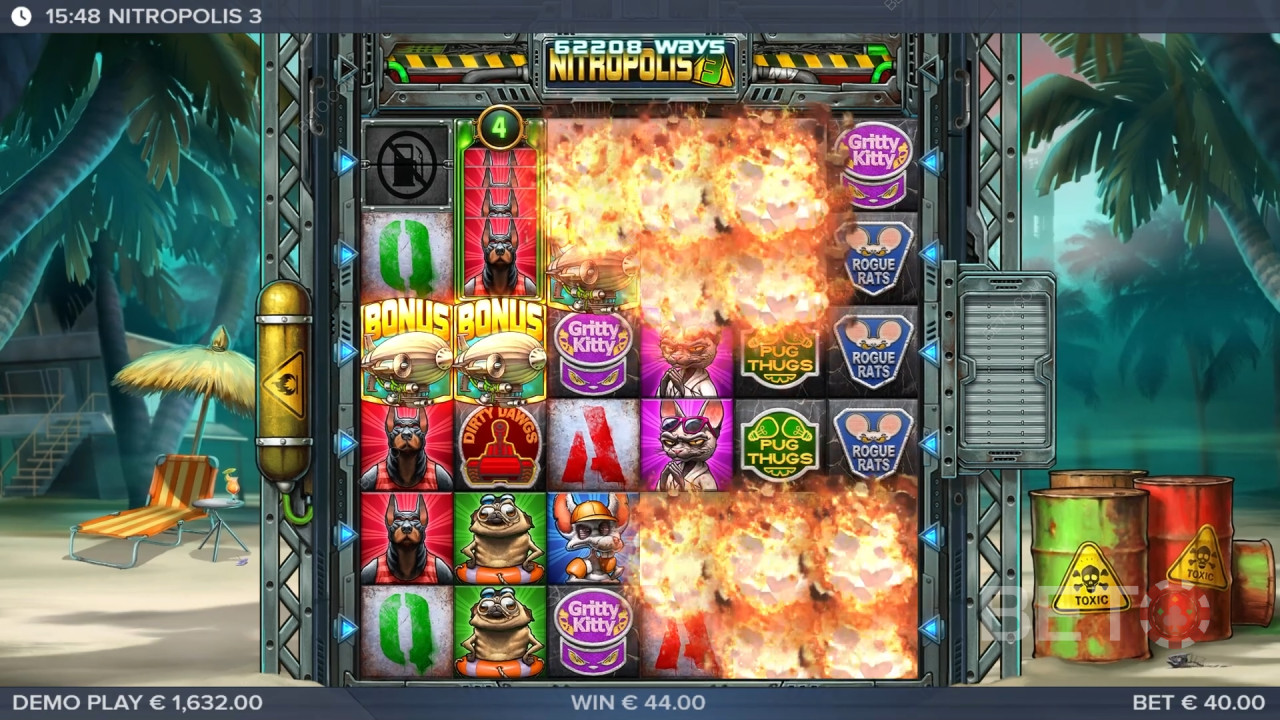 مراجعة Nitropolis 3 من BETO Slots