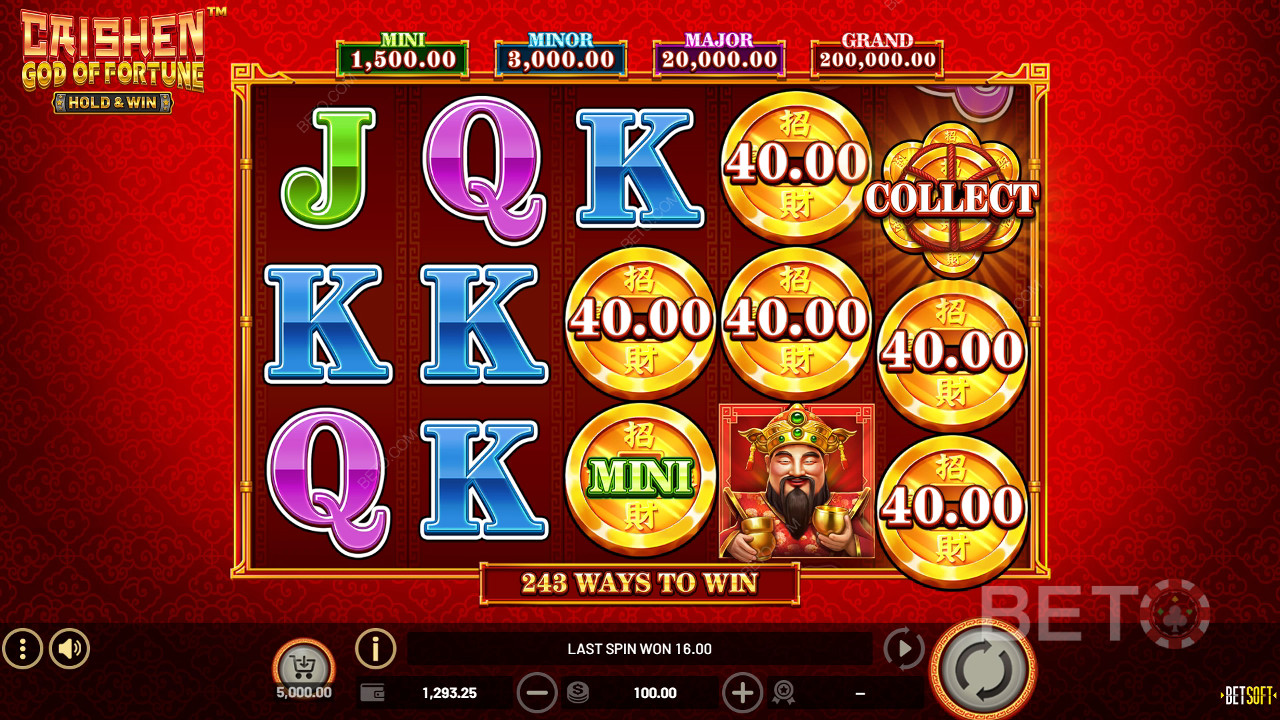 مراجعة Caishen God of Fortune من BETO Slots