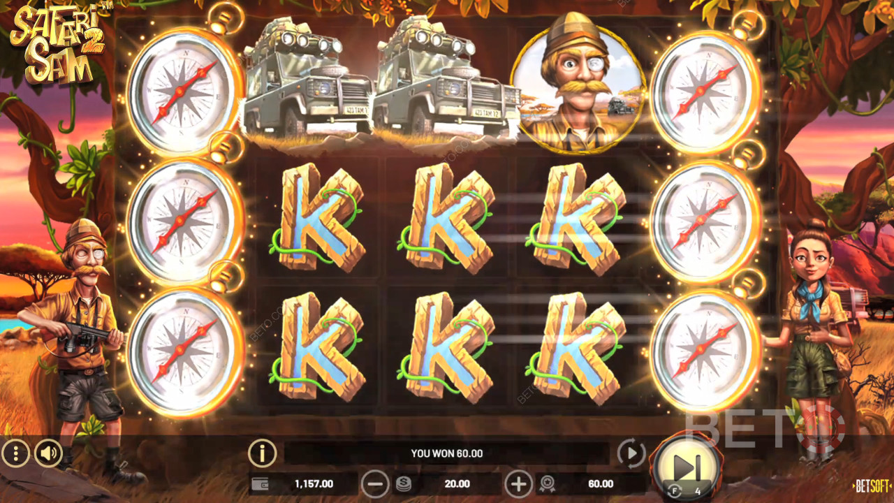 مراجعة Safari Sam 2 من BETO Slots