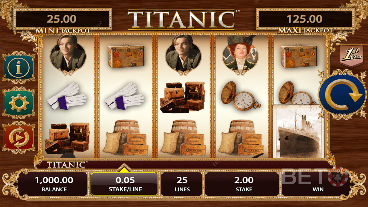 استمتع بمغامرة كبيرة في فتحة Titanic عبر الإنترنت في أحد الكازينوهات على الإنترنت الموصى بها من BETO