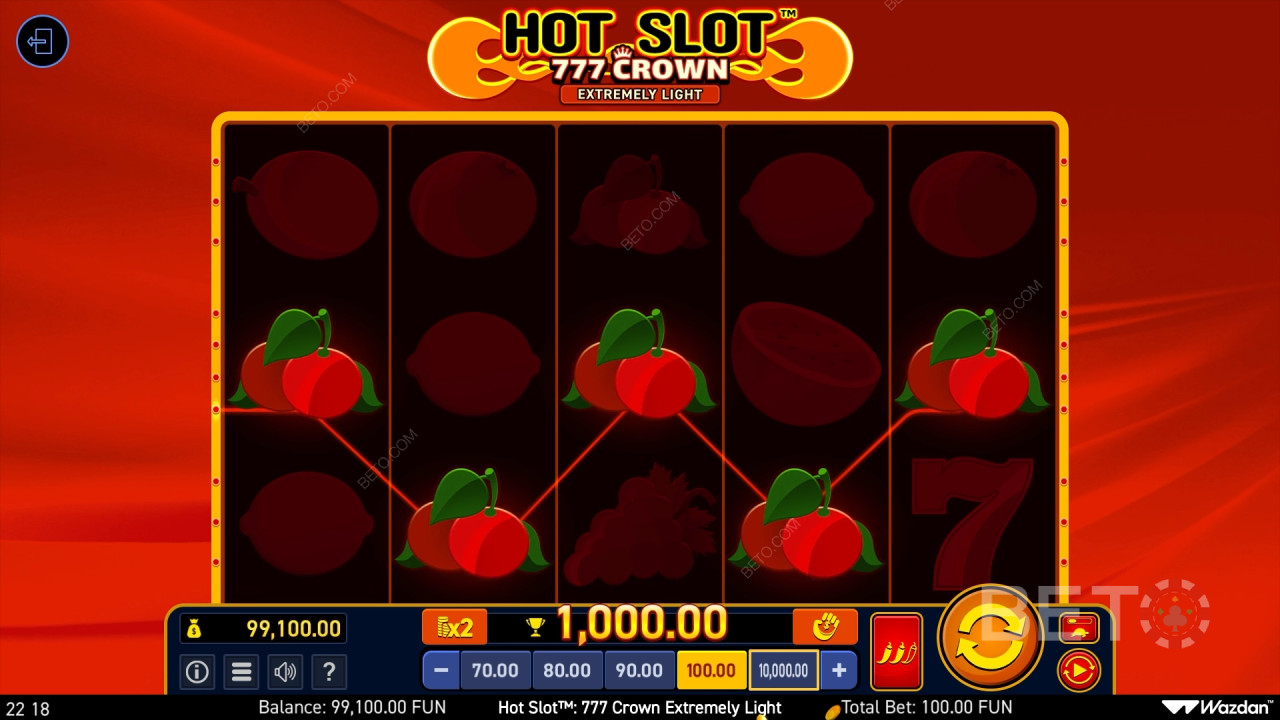 الفتحة الساخنة: 777 مراجعة التاج الخفيف للغاية من BETO Slots