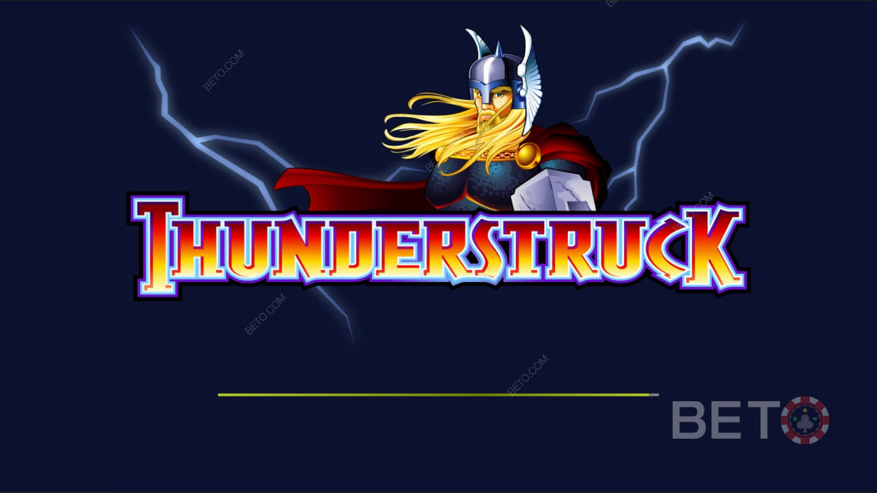 شاشة مقدمة مظلمة من Thunderstruck