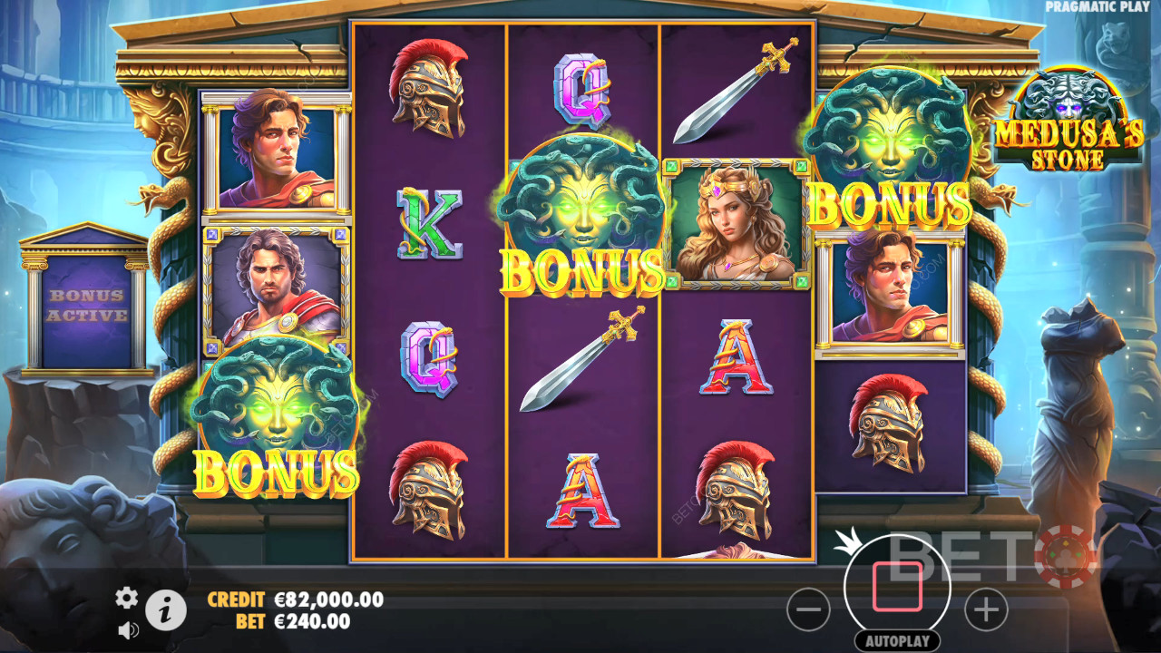مراجعة حجر ميدوسا ستون من BETO Slots