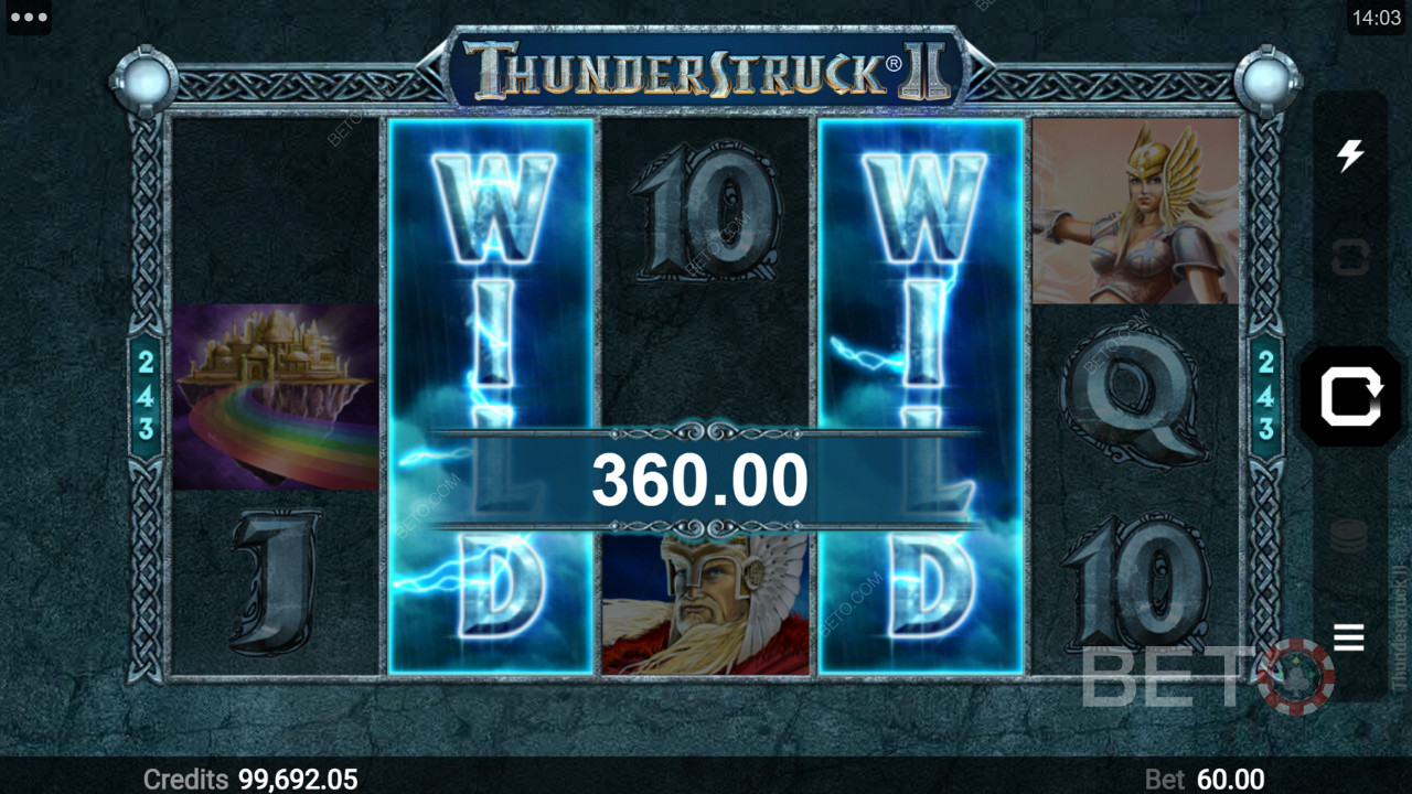 الفوز بجائزة جيدة في فتحة Thunderstruck II