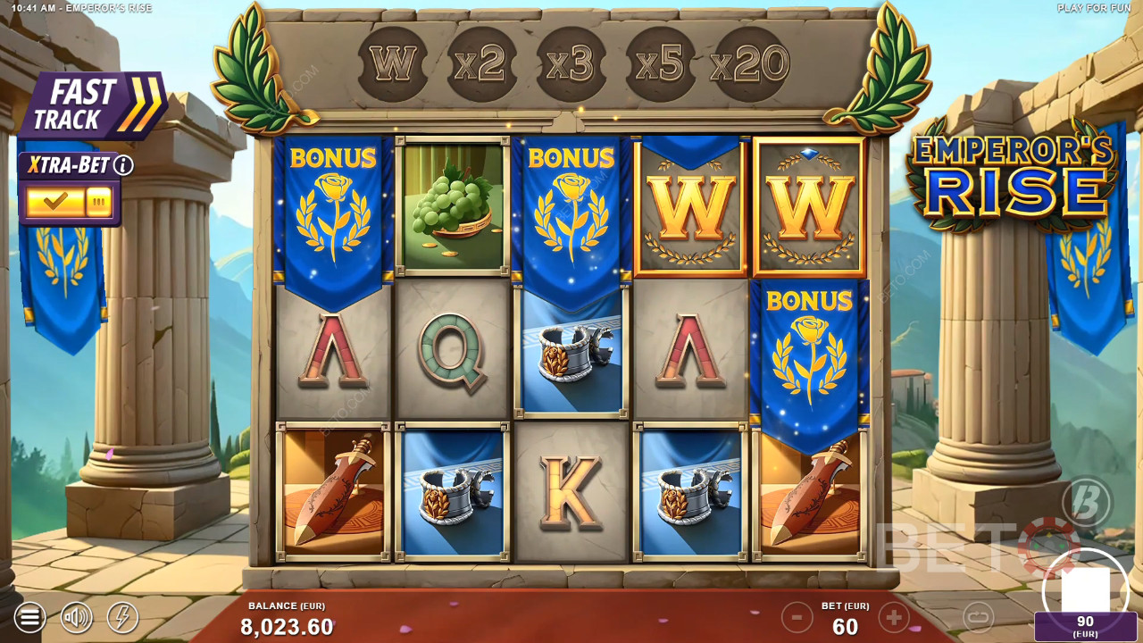مراجعة صعود الإمبراطور من قبل BETO Slots
