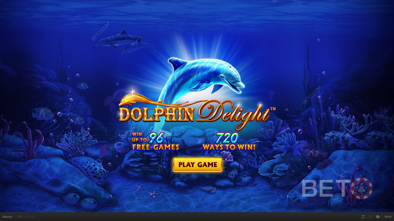 يرحب بك دولفين لطيف عند إطلاق Dolphin Delight