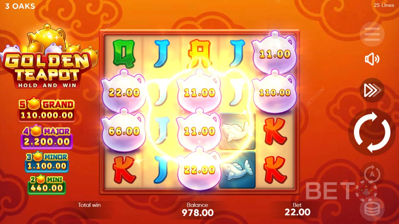 مراجعة إبريق الشاي الذهبي من BETO Slots