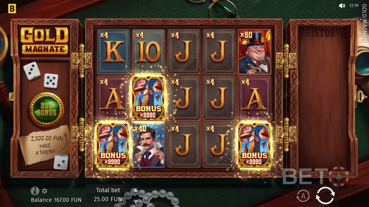 مراجعة Gold Magnate بواسطة فتحات BETO Slots