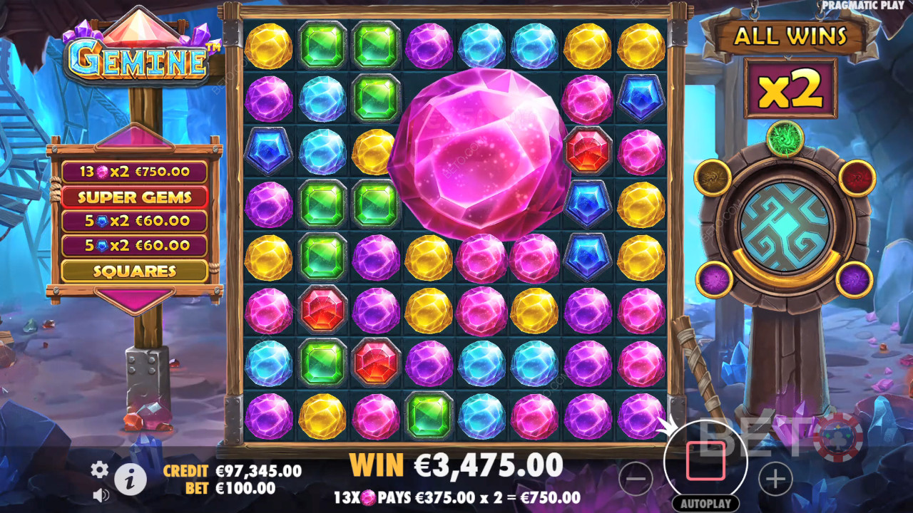 مراجعة Gemine بواسطة فتحات BETO Slots